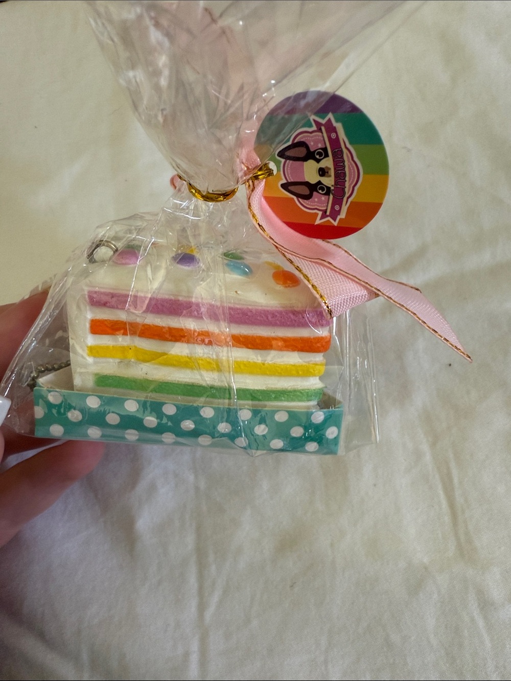 RARE mini licensed Chawa Rainbow Layer Cake